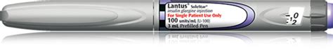 Lantus SoloStar Insulin Pen | Lantus® (insulin glargine injection) 100 ...