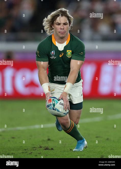 South Africa's Faf De Klerk during the 2019 Rugby World Cup final match ...