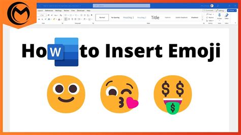 How to Insert Emojis into Microsoft Word document - YouTube