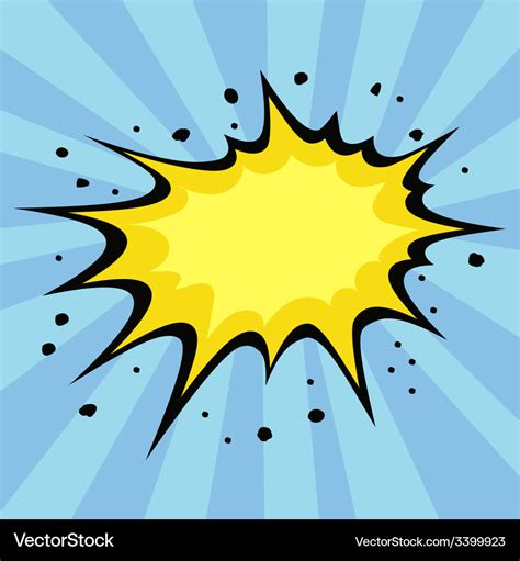 Boom comic book explosion Royalty Free Vector Image