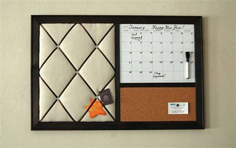 Home Office Wall Calendar Dry Erase Calendar Cork board | Etsy | Dry ...