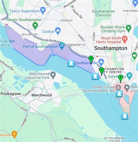 Cruise Terminals at Southampton Docks - Google My Maps