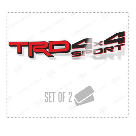 Buy TRD 4x4 Sport Decals for Tacoma Tundra Replacement Bedside Stickers ...