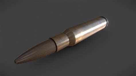 12.7mm Bullet - Download Free 3D model by DailynSastro [cd43b89 ...