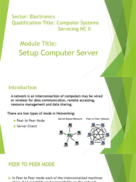 Setup Computer Server | PDF | Peer To Peer | Computer Network