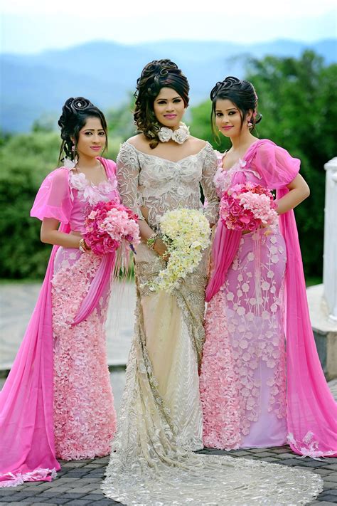 Sri Lankan wedding dressed by Lakshi salon