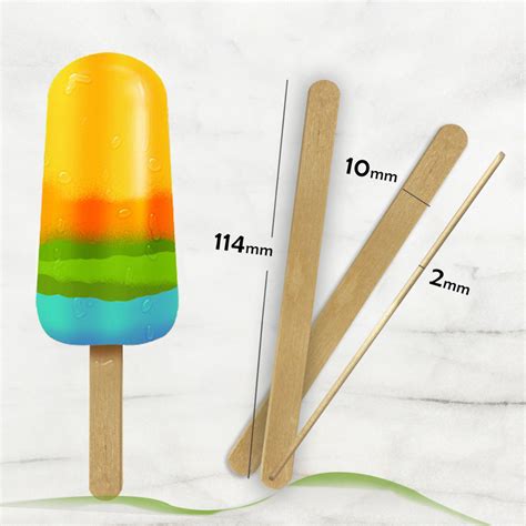 bulk package birch poplar wooden ice cream stick with logo branding ...