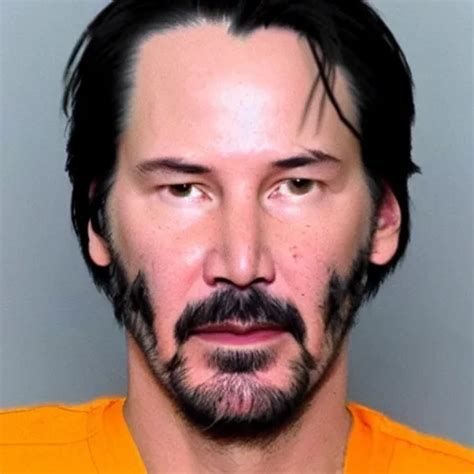 Keanu Reeves mugshot | Stable Diffusion