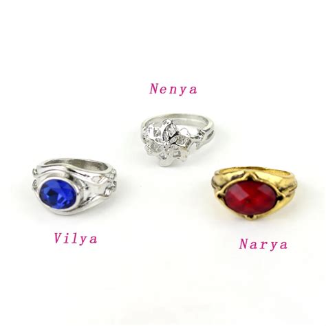 The Lord of Vilya Nenya Narya Elrond Galadriel Gandalf Ring jewelry elf ...