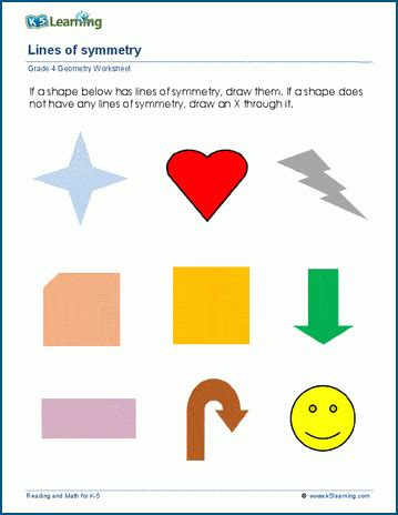 Line Of Symmetry Worksheet