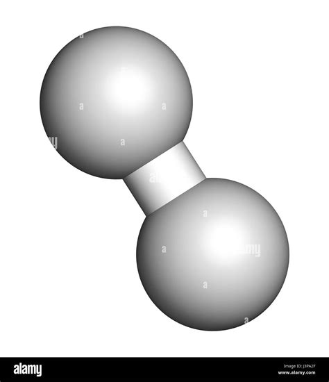 Hydrogen gas (H2) molecule Stock Photo - Alamy