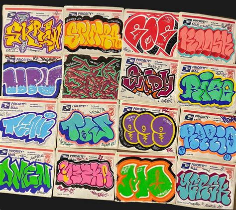 Custom Graffiti Sticker your Name/tag Tiktok Feature A1 USPS 228 - Etsy