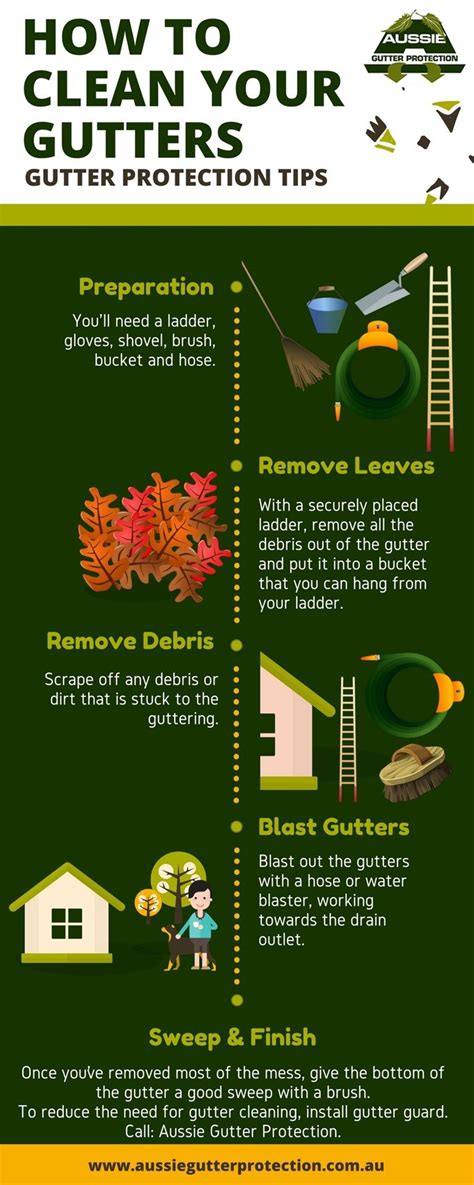 Infographic: How to Clean Your Gutters - Gutter Protection Tips ...