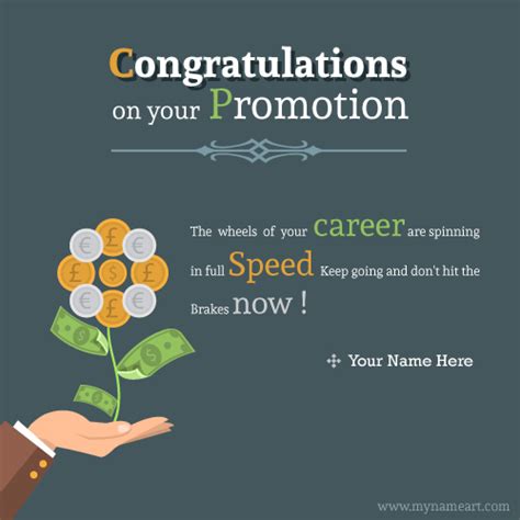 Write Name On Congratulations On Your Promotion Greeting Picture ...