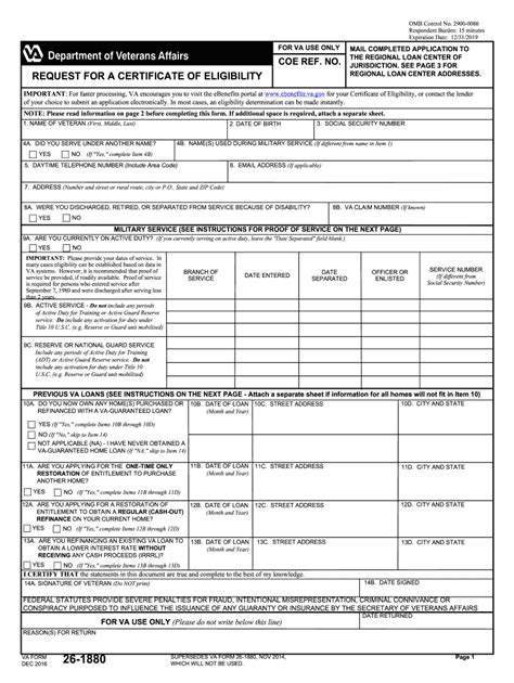 Va Home Loan Certificate Of Eligibility - Home Sweet Home