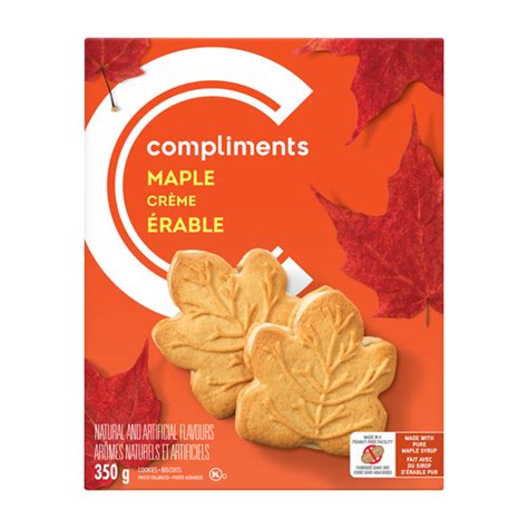 Maple Cream Cookies 350 g | Compliments.ca