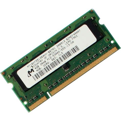 Micron 4GB DDR2PC2-5300 667MHz LAPTOP Memory Ram