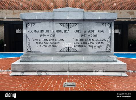 Civil Rights leader Dr Martin Luther King Jr Tomb located at the Martin ...