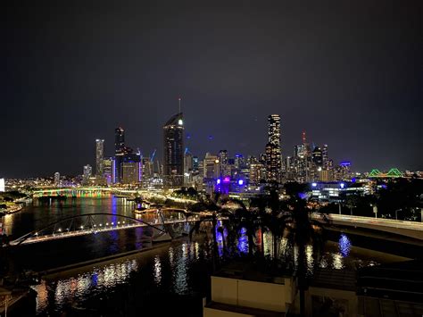 The lights on Victoria Bridge and the Story Bridge change every night ...