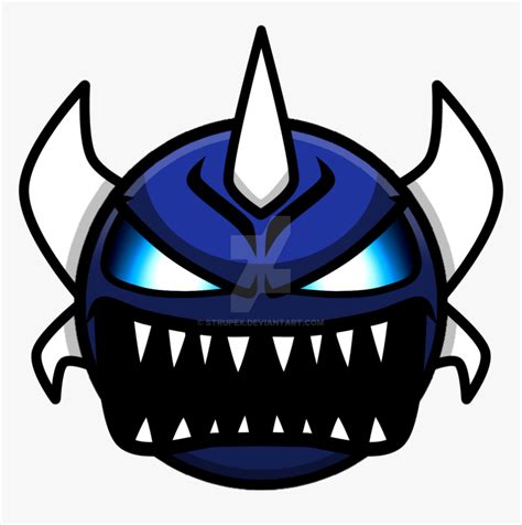 Geometry Dash Demon Face, HD Png Download - kindpng