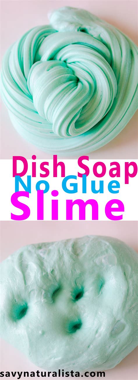 Make this easy no glue dish soap slime with only three ingrediants and ...