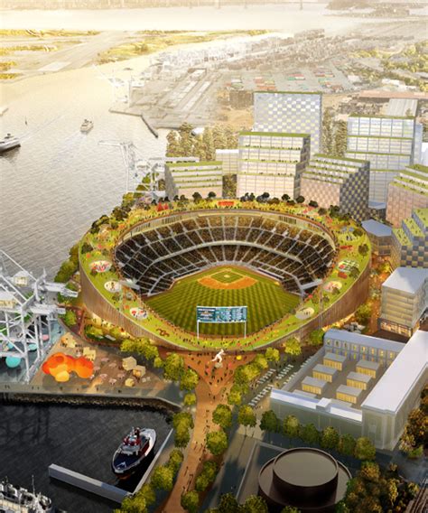 BIG updates design for the oakland athletics' new ballpark