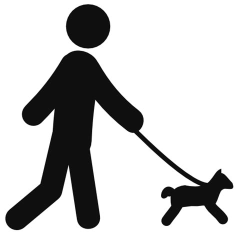 Man Walking Dog Silhouette at GetDrawings | Free download