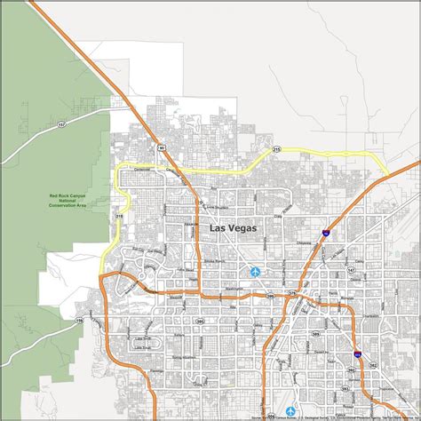 Las Vegas Map, Nevada - GIS Geography