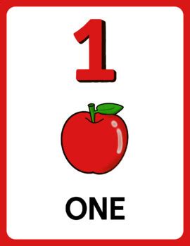 Number flashcards 1-10. Printable number Posters for K & Prek to learn ...