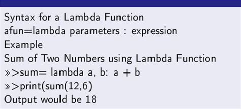 Lambda Function in Python - PostNetwork Academy