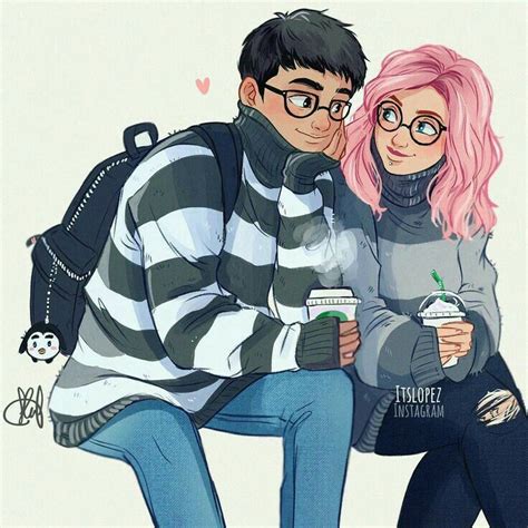 - ̗̀♔ Pinterest: @Write_Black ♔ ̖́- | Cute couple art, Trendy art, Art