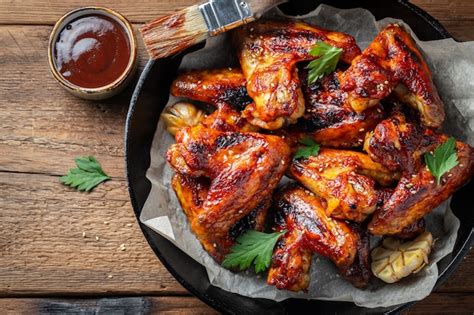 Alitas De Pollo Al Horno Crujientes Barbacoa - Varios de Pollo