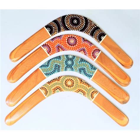 Dot art design 16 inch returning boomerang