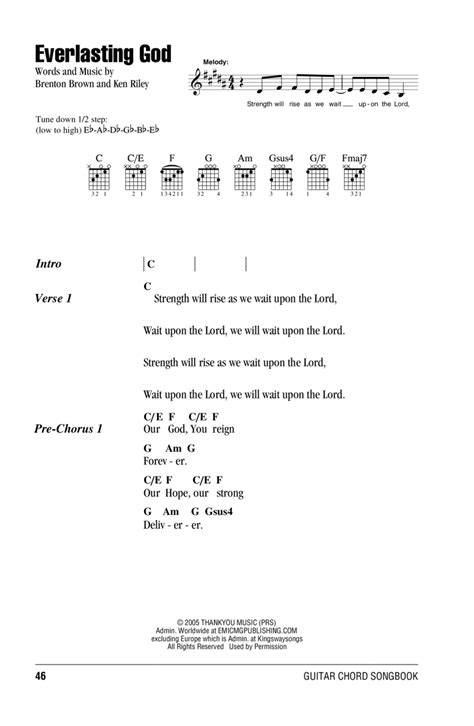 Everlasting God by Chris Tomlin - Easy Guitar - Digital Sheet Music ...