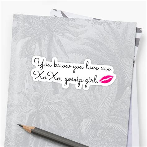 "XoXo, Gossip Girl " Stickers by TVFangirl | Redbubble