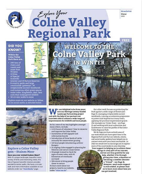 Explore your Colne Valley Park – Winter edition is ready! - Colne ...