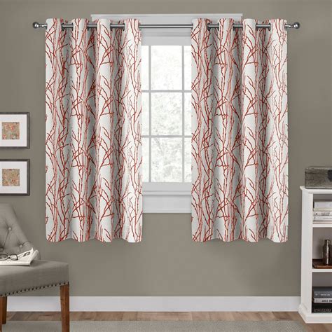 Exclusive Home Curtains Branches Linen Blend Grommet Top Curtain Panel ...