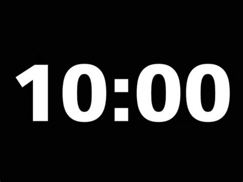 10 Minute Countdown Timer - Download Simple Format Ten Minute - link in ...