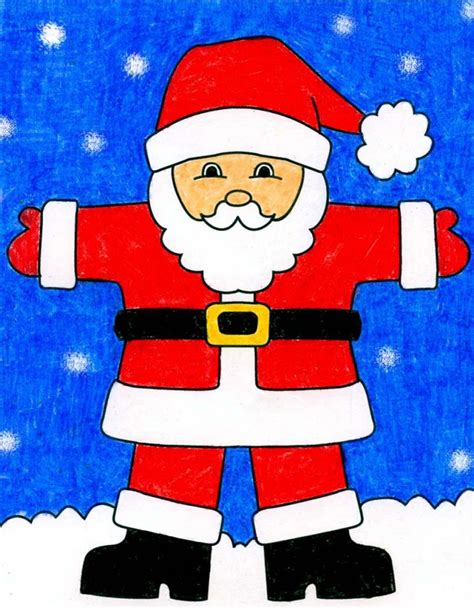 How to Draw Santa Claus · Art Projects for Kids