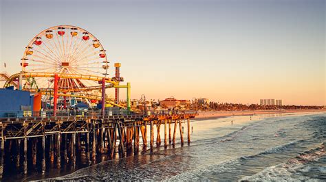 Santa Monica Pier at Sunset | John Cavacas Photography