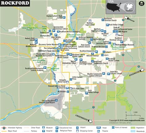 Rockford Usa Map | GOOGLE SANE