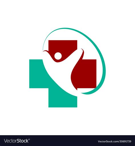 Medical health care clinic logo template Vector Image