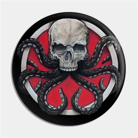 Hydra logo - Marvel - Pin | TeePublic