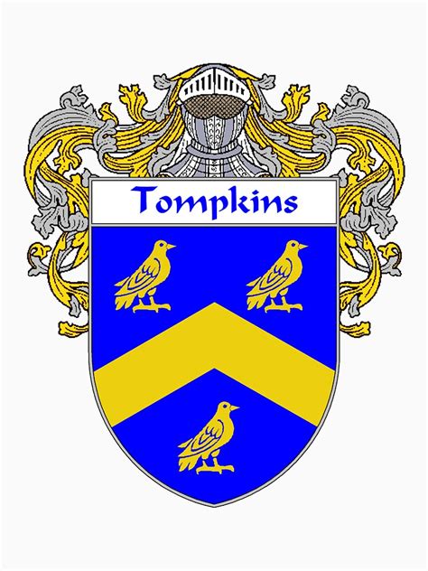 "Tompkins Coat of Arms / Tompkins Family Crest" T-shirt by IrishArms ...