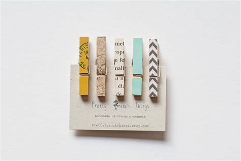 Mini Clothespin Magnets-set of 5 – Etsy finds