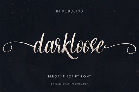 Darkloose Elegant Script Font - All Free Fonts