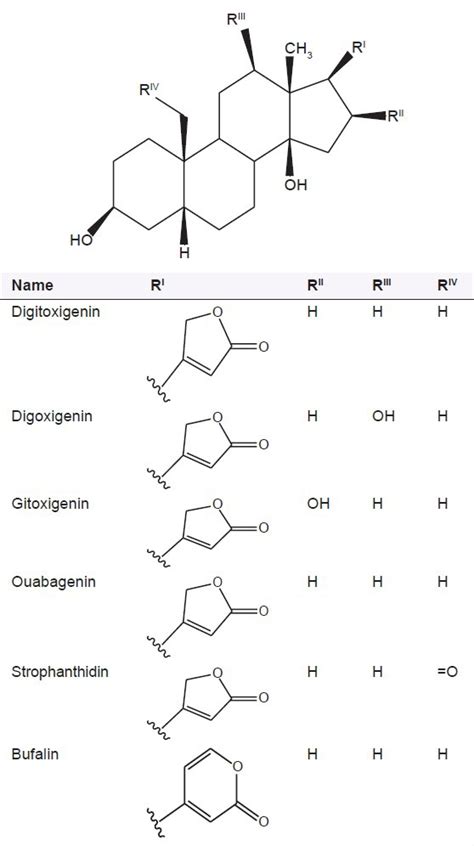 Cardiac Glycoside Structure