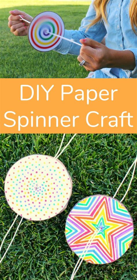 DIY Paper Spinner for Endless Fun - Make and Takes | Paper spinners ...