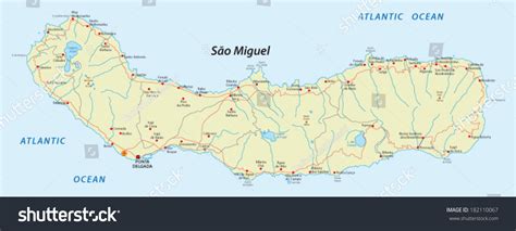 Driving Map Of Sao Miguel Azores