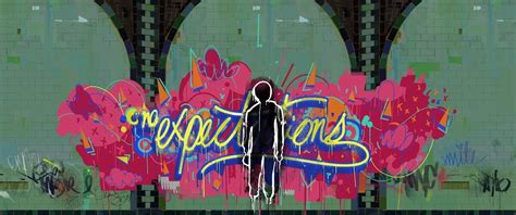 Into the Spider-Verse Graffiti [1334x558] - Miles Morales Phone ...